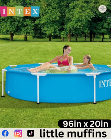 INTEX 8ftx20in Metal Frame Family Pool