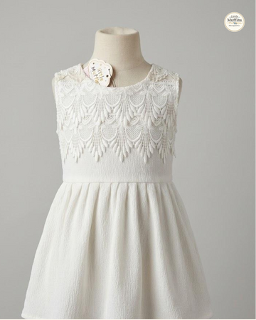 Little Muffins Snow Blossom Dress 🌸